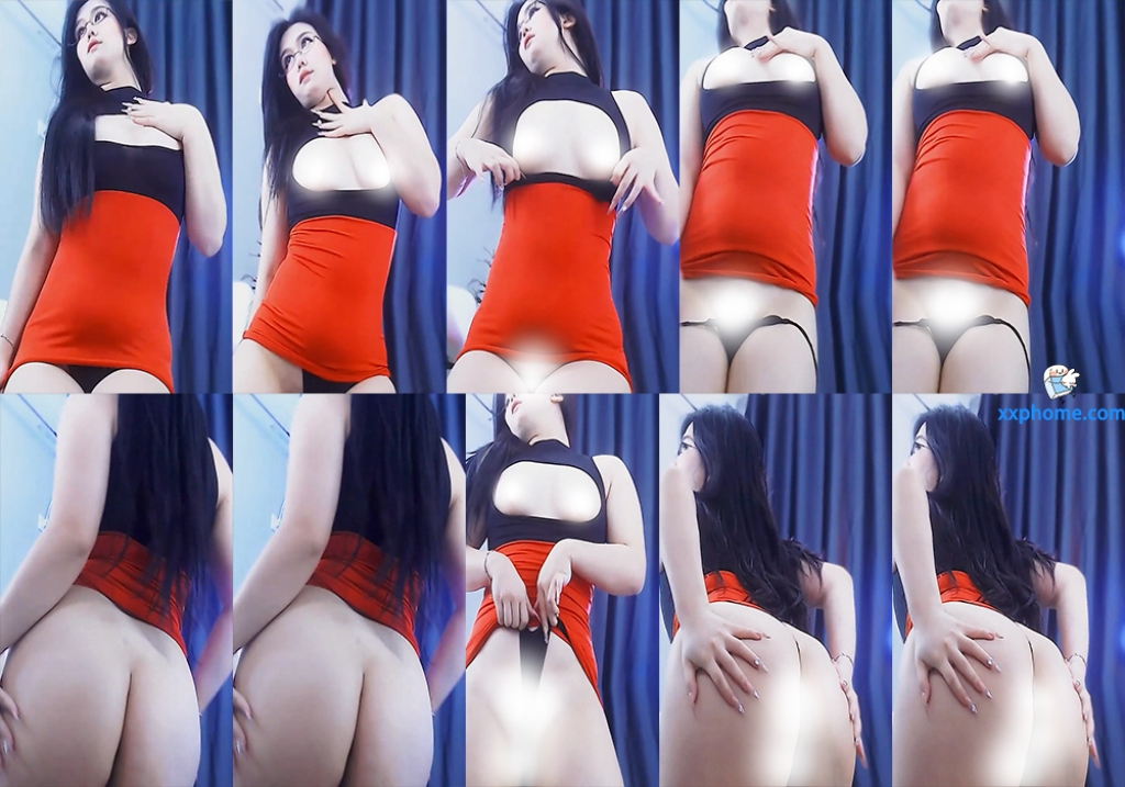 【XX 嘉****】千元大尺定制热舞 真空包臀裙 丰满白皙 丁字森林低视角！(1V/6分28)